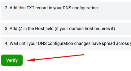 Verify Facebook Domain