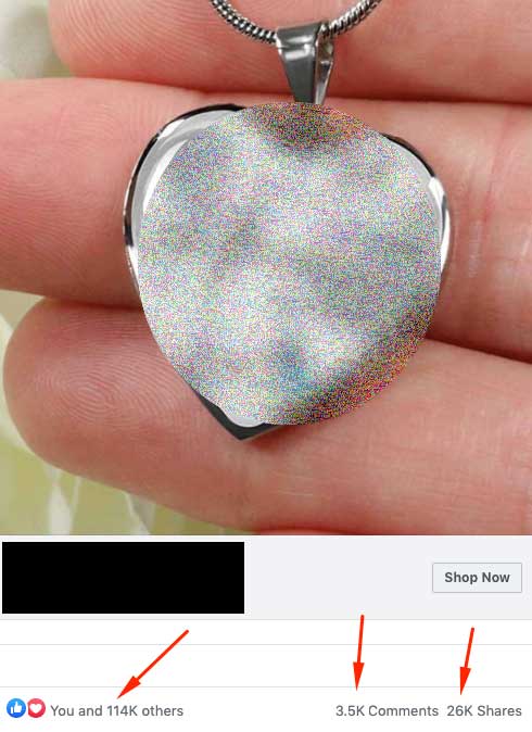 $200k Necklace - Facebook Ad
