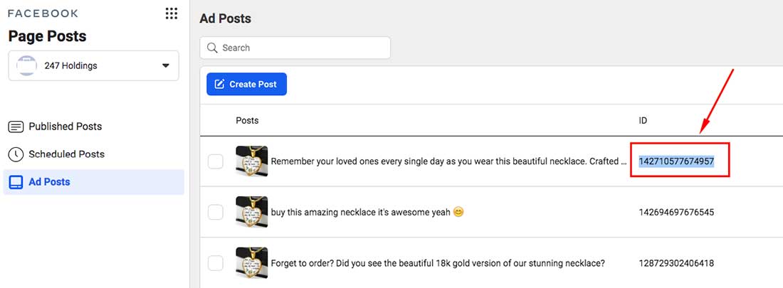 Using Facebook Ad IDs For Duplication
