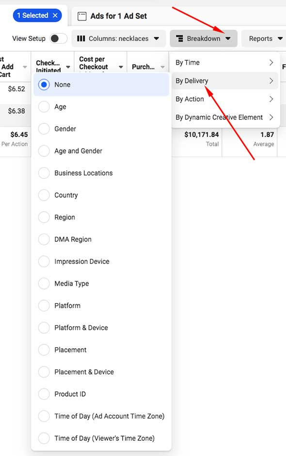 Splitting Out Facebook Adsets