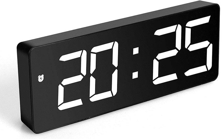  TriLine LED Digital Desk Clock